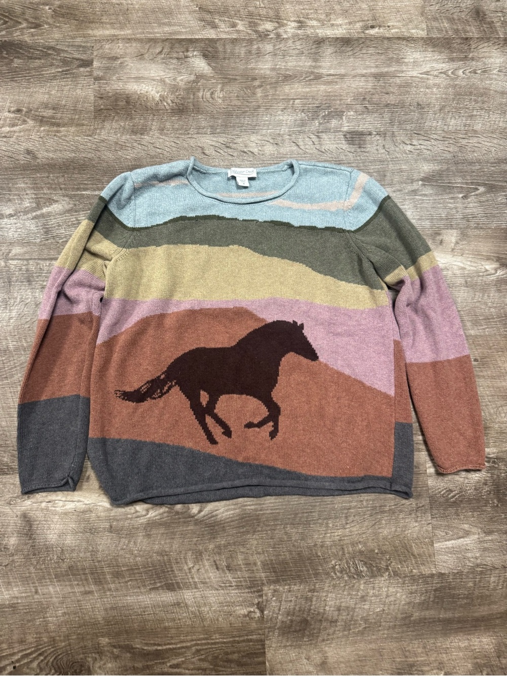 Coldwater Creek Lone Stallion Pullover Sweater Size Medium